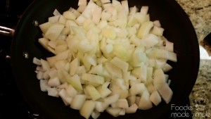 Mushrooms, Caramelized Onions, and Goat Cheese Pasta 1