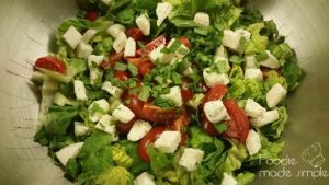 Romaine Caprese Salad with Basil Vinaigrette