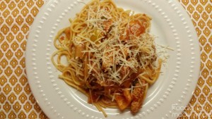Spaghetti with Sausage and Peppers 12
