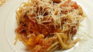 Spaghetti with Sausage and Peppers 13