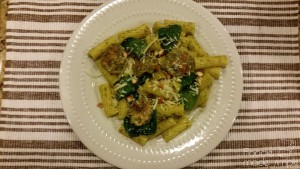 Spinach Pesto Pasta with Chicken Sausage 13