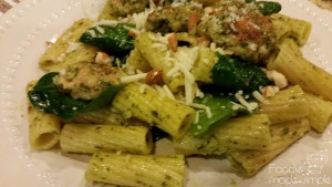Spinach Pesto Pasta with Chicken Sausage 14