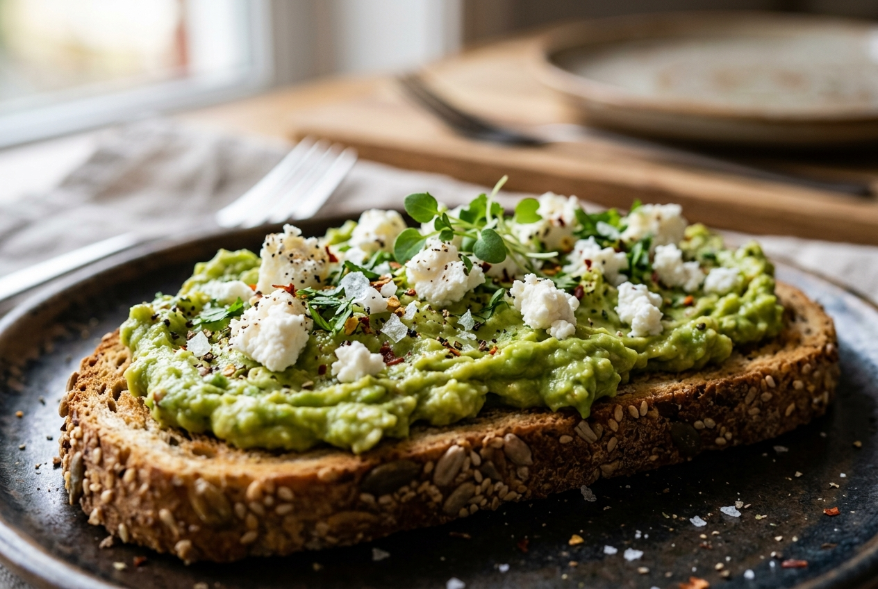 Avocado Toast with Goat Cheese 01