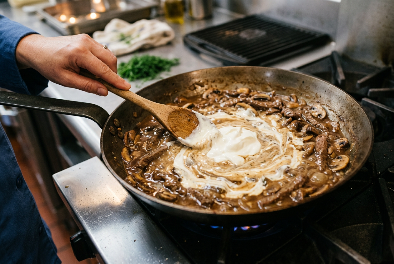 Beef Stroganoff