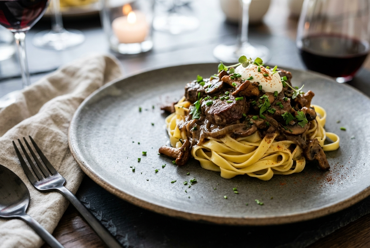 Beef Stroganoff